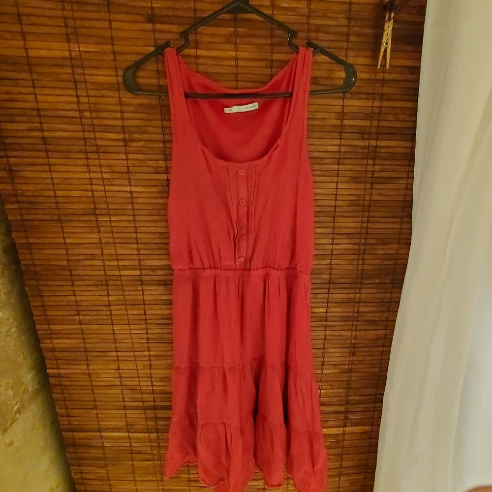 Maurices Red Gauze Sundress